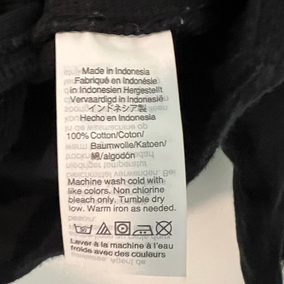 Madewell Black Texture & Thread Long-Sleeve Tie-Front Top - Picture 10 of 10